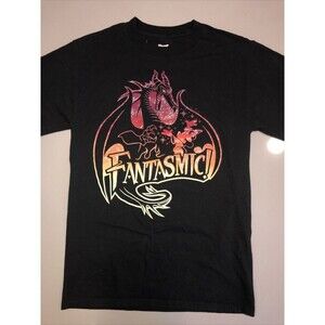 Vtg FANTASMIC DISNEYLAND 90s T-SHIRT XL Dragon MALEFICENT Mickey Mouse SORCERER